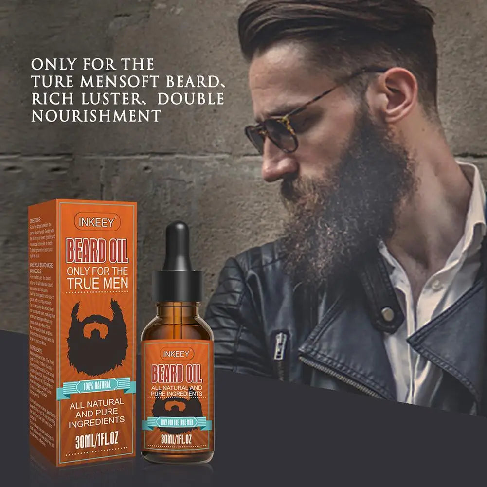 Beard Growth Oil Serum for Men – Soften, Strengthen & Nourish 30ml Peaceful Pleasures Health and Wellness
