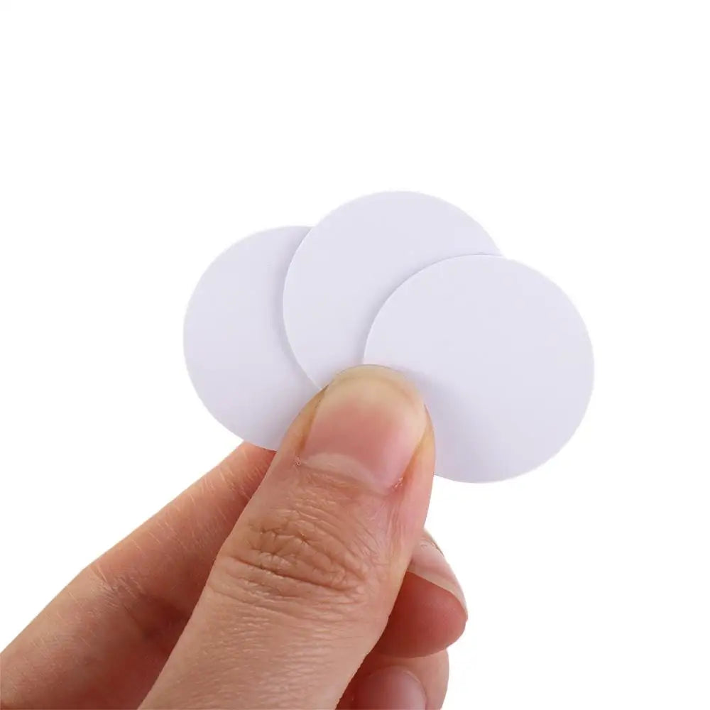Adhesive Labels Smart Ring Chip Round Blank NFC Cards Label RFID NFC Tags Coin Tag Peaceful Pleasures Health and Wellness