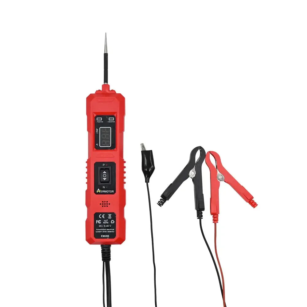 Aermotor Automotive Circuit Tester 6-48V LED Voltage Probe Kit