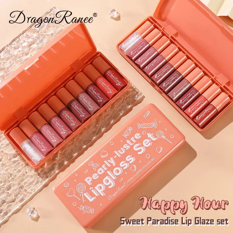 IFANYUO 10-Color Mirror Lip Gloss Set – Waterproof & Moisturizing