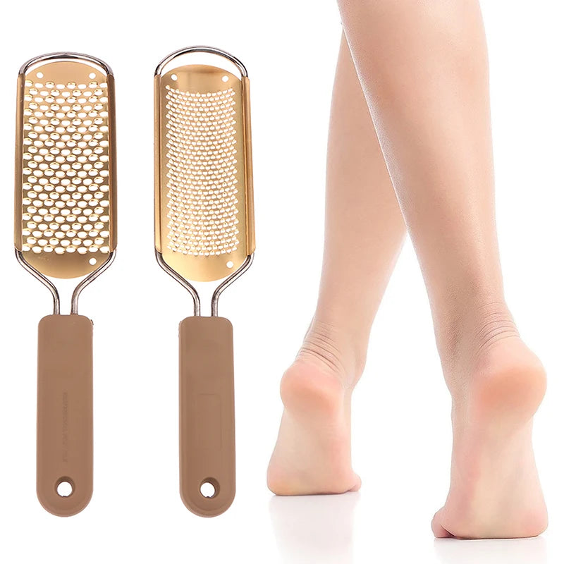 304 Stainless Foot File Callus Remover Tool for Dead Skin Removal Home Pedicure Tools Foot Rasp Smooth Soft Feet Grater Scraper Peaceful Pleasures Health and Wellness