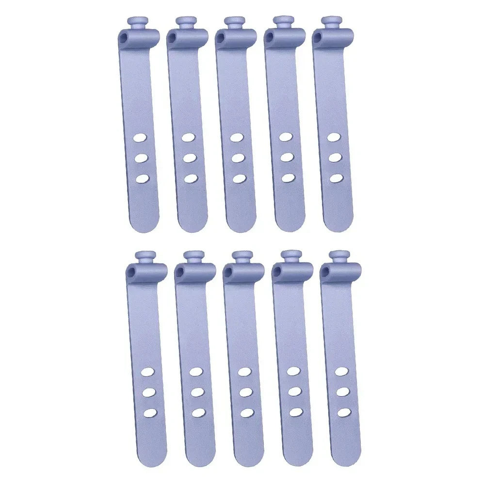 Silicone Cable Management Ties – Wire Organizer Kit 1/5/10 Pcs