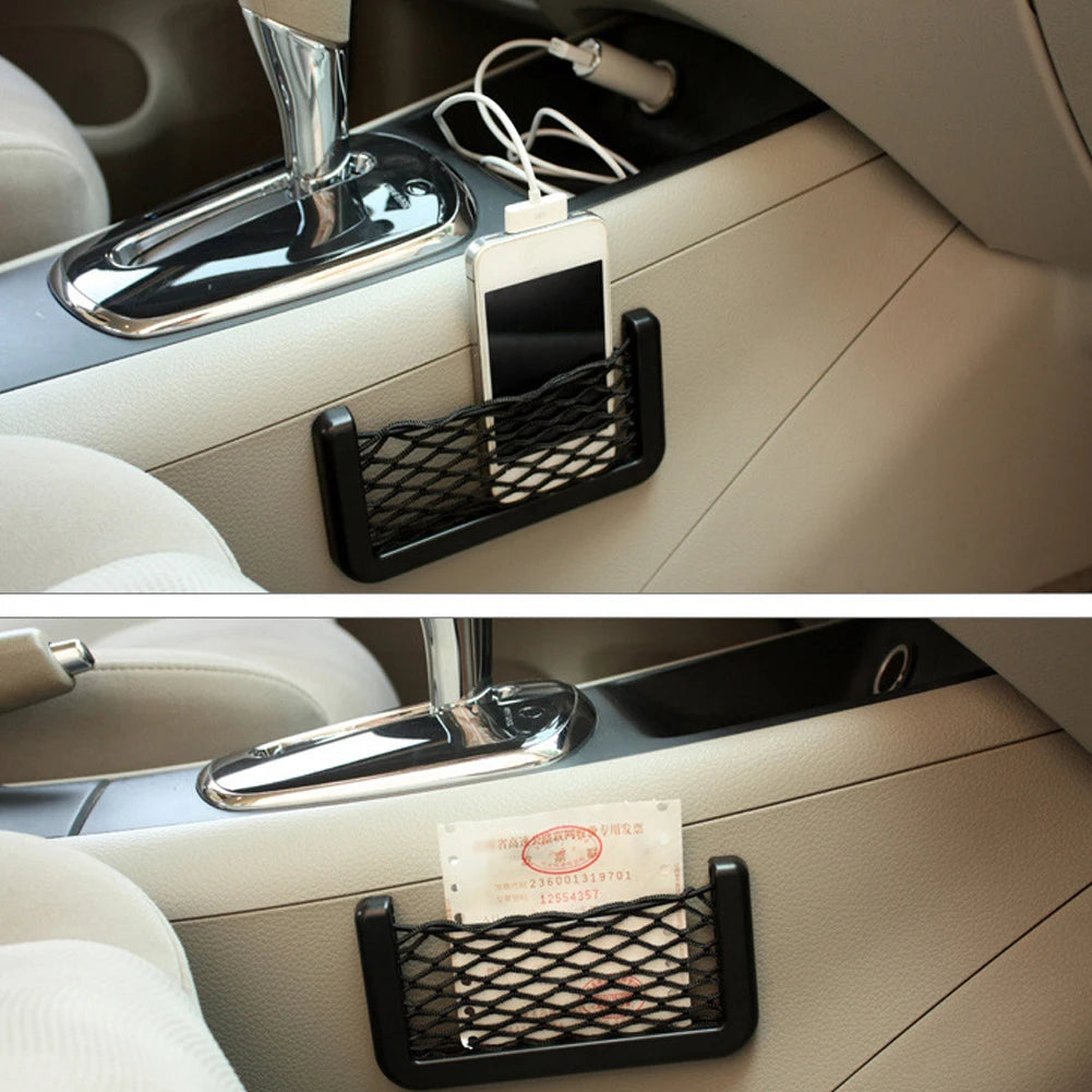 Stick-On Mesh Car Organizer Net Bag – M & L Peaceful Pleasures Health and Wellness