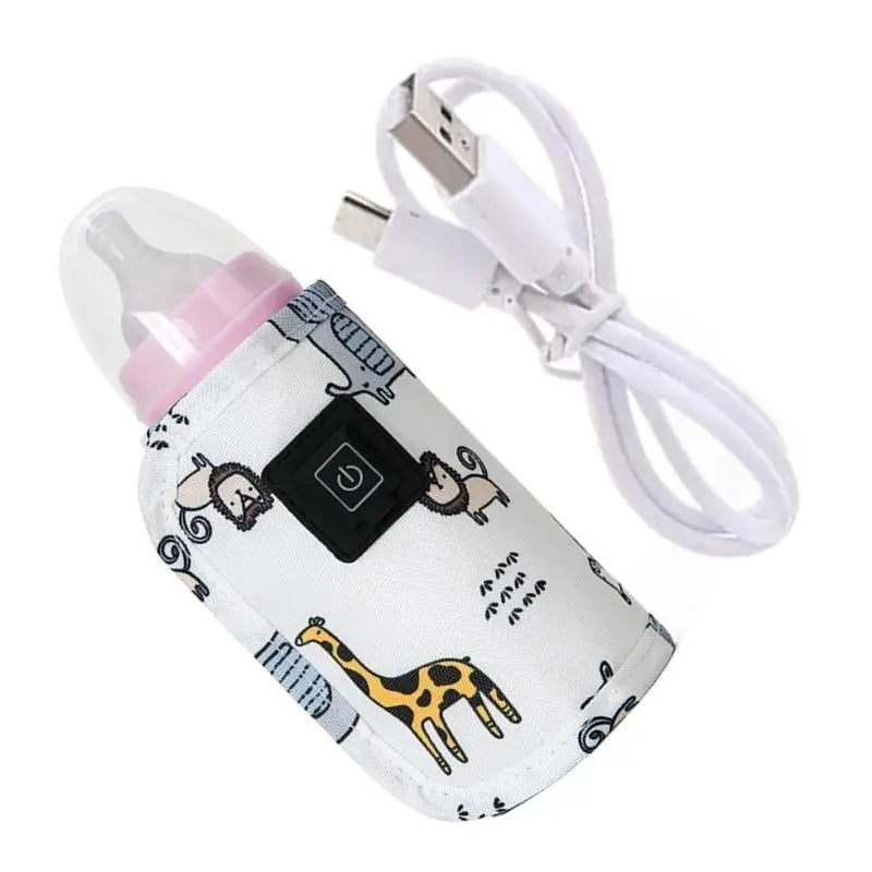 USB Baby Bottle Warmer Bag | 3-Gear Heating Sleeve for Milk