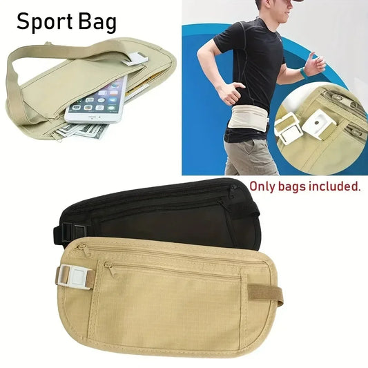 Invisible Running Waist Pack – Travel Money Belt & Passport Bag Travel Waist Pack Peaceful Pleasures Health and Wellness
