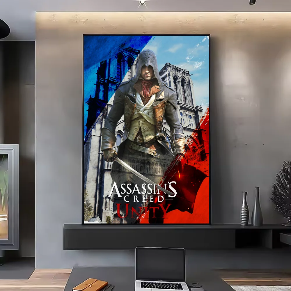 Assassin's Creed HD Poster Waterproof PVC Wall Art Decor Wall Art Poster Peaceful Pleasures Health and Wellness z7 40X50cmNoframe