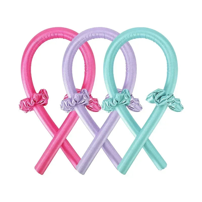 2-Pack Satin Heatless Curling Rod Lazy Curler Headband Make Hair Soft and Shiny Hair Curler Hairdressing Tools Peaceful Pleasures Health and Wellness