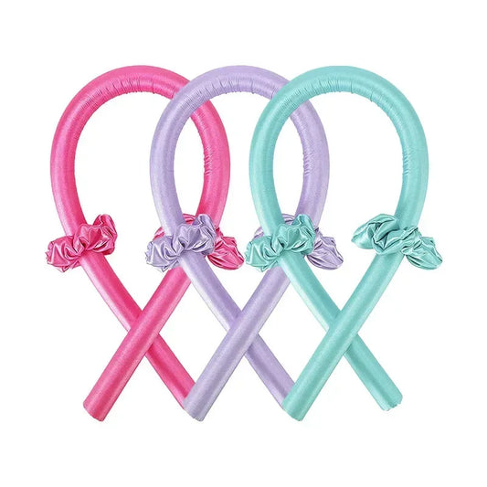 2-Pack Satin Heatless Curling Rod Lazy Curler Headband Make Hair Soft and Shiny Hair Curler Hairdressing Tools Peaceful Pleasures Health and Wellness