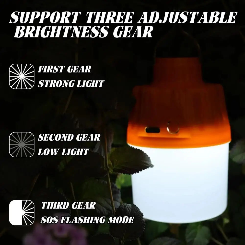 USB Rechargeable LED Camping Lantern – 3 Modes, Waterproof