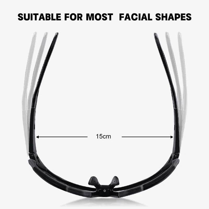 Photochromic Polarized Cycling Glasses UV400 MTB Bike Sunglasses