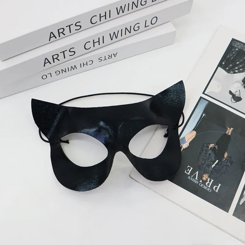 PVC Cat & Fox Eye Venetian Masquerade Mask | Women