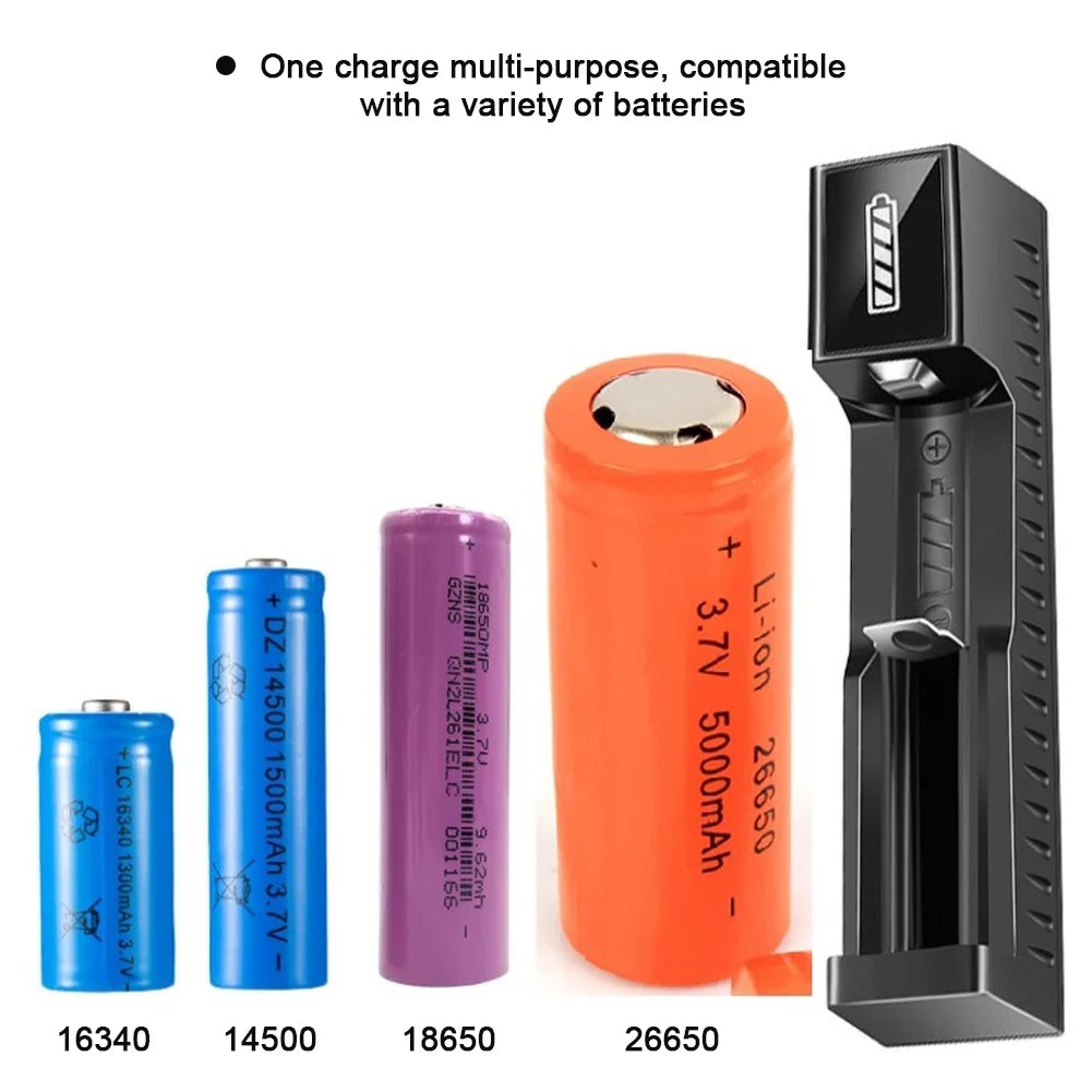 Universal USB Charger for 18650 26650 14500 Lithium Batteries