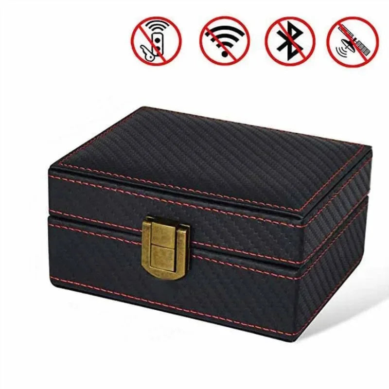 Anti Theft Faraday Box RFID Faraday Key Fob Protector Radiation-proof Mobile Phone Box Car Keyless Signal Blocker Security New Peaceful Pleasures Health and Wellness