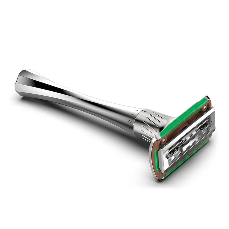 Adjustable Double Edge Safety Razor + 5 Titanium Blades