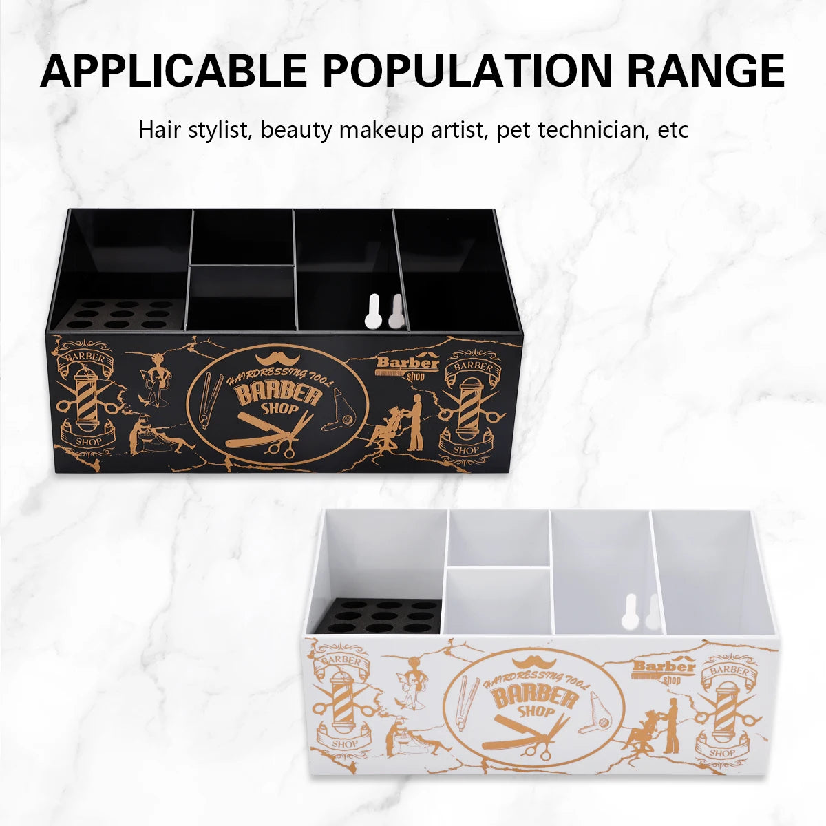 Hair Scissors Combs Clips Holder Large Capacity Rack Organizer Barbershop Hairdressing Tools Storage Box Salon Tools Accessories Peaceful Pleasures Health and Wellness