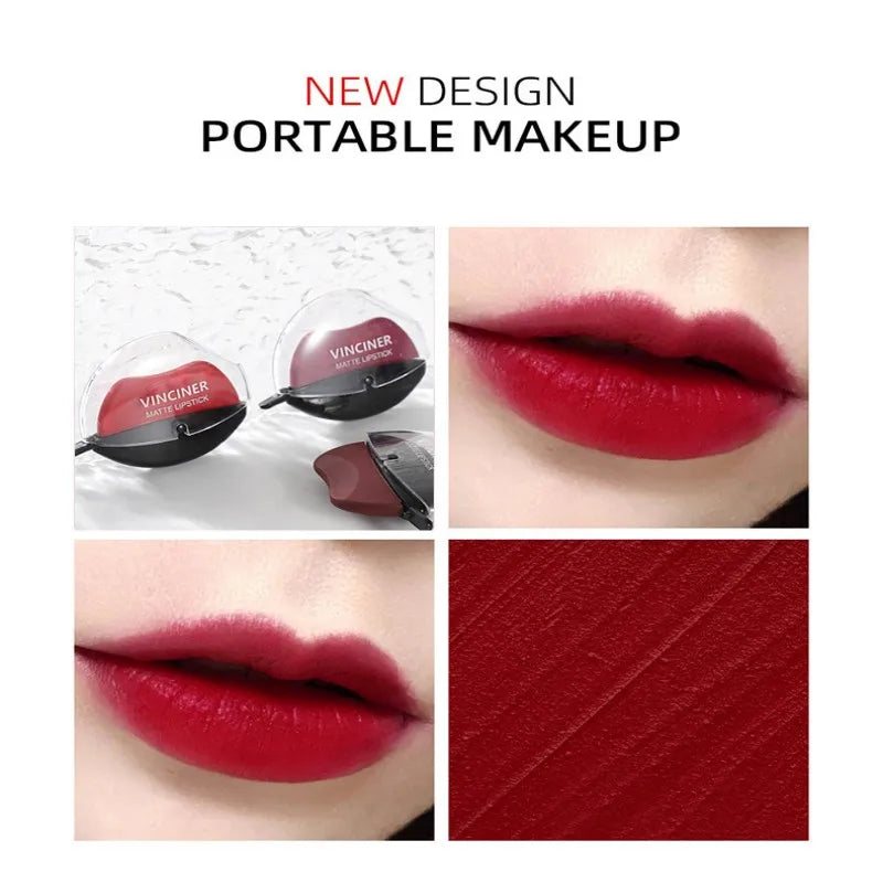 6-color lipstick, one-sucking lazy lipstick, long-lasting and not easy to fade, matte makeup effect, non-irritating matte lipsti Peaceful Pleasures Health and Wellness