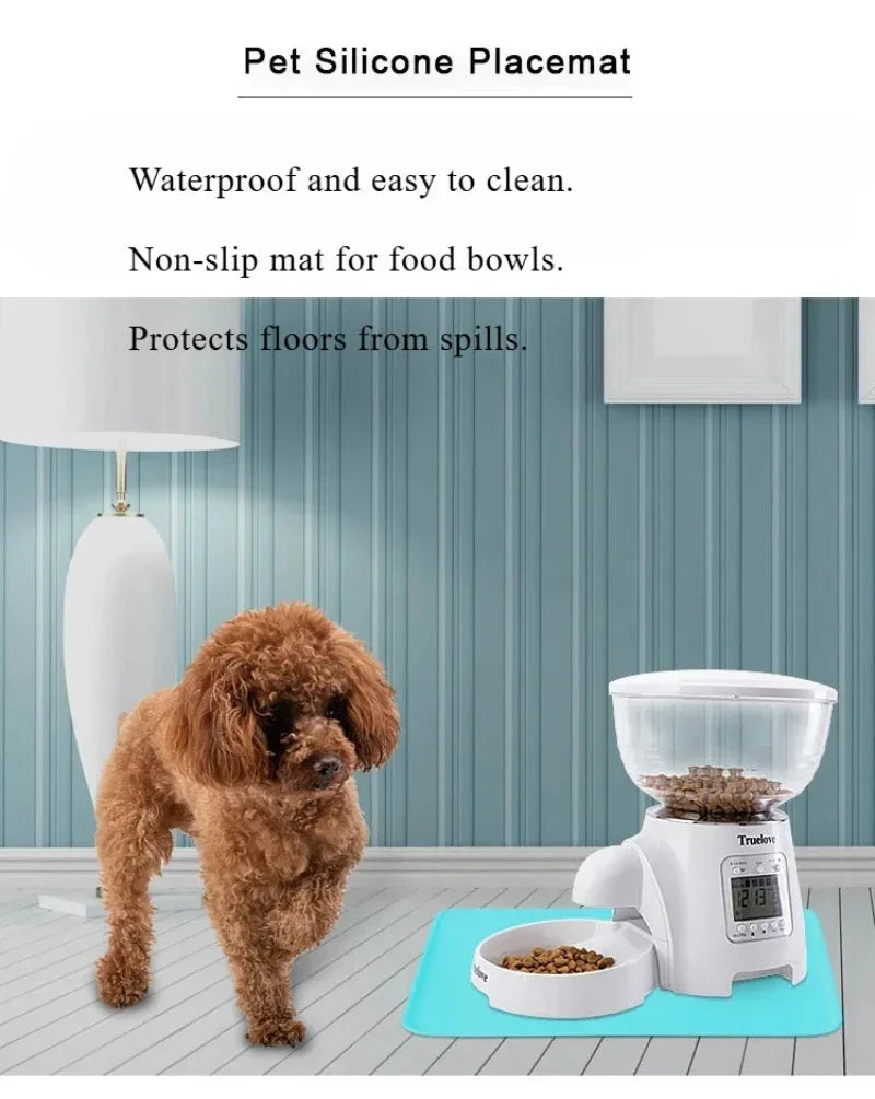 Truelove Silicone Pet Feeding Mat – Waterproof & Non-Slip TLX3111 Peaceful Pleasures Health and Wellness