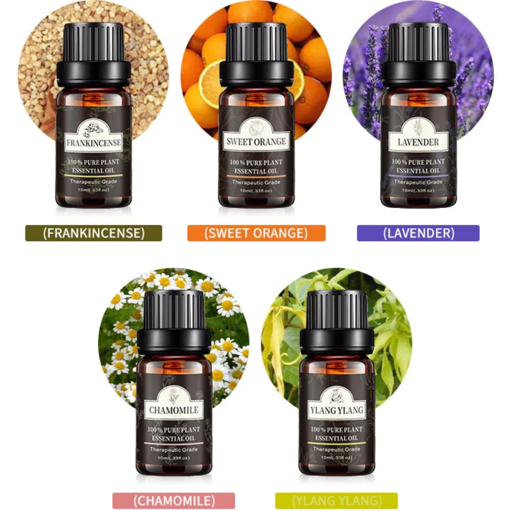 10ml Lavender Oil Aromatherapy Essential Oils For Diffuser Relaxation Calming Lavender Rose Lemon Oil High Quality 100% Pure Peaceful Pleasures Health and Wellness