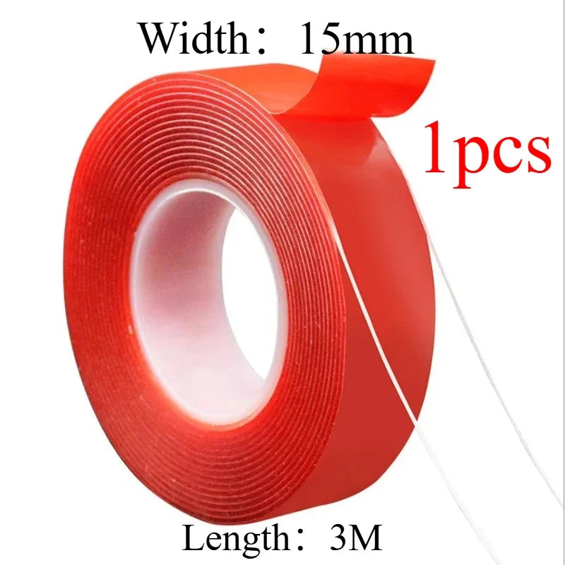 Double-Sided Acrylic Tape | Waterproof, No-Trace, High-Temp (2pk)