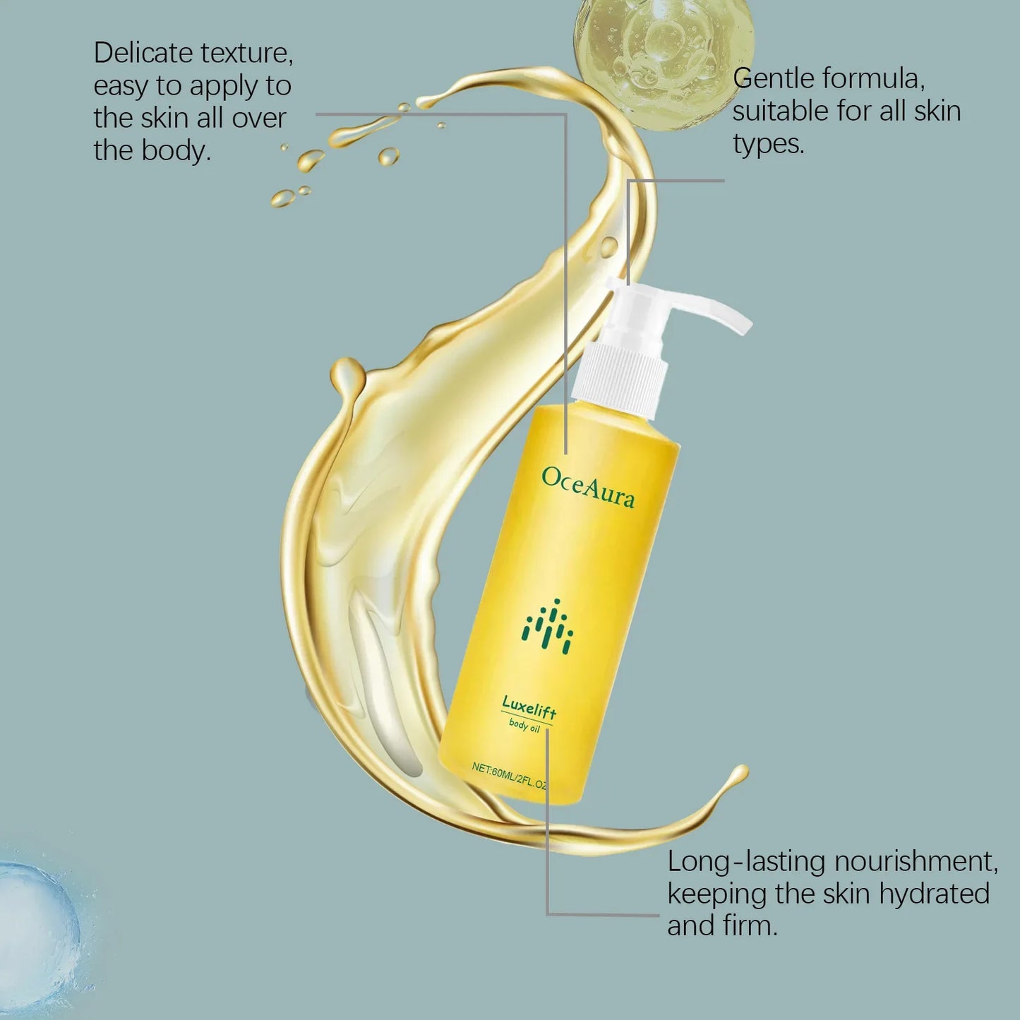 OceAura Skin Firming Body Oil – Anti-Wrinkle & Nourishing
