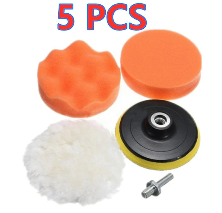 3" Car Polishing Pad Kit – Sponge & Wool Buffing Pads (5–39 Pack) Peaceful Pleasures Health and Wellness 5PCS