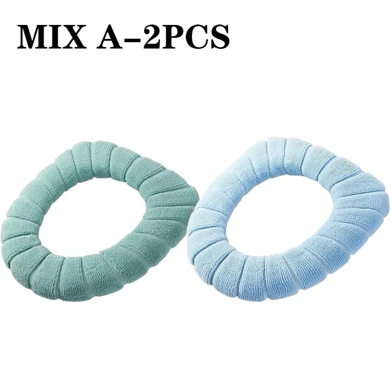Plush Toilet Seat Cover Cushion – Warm Soft Pad 1/2/4 PCS