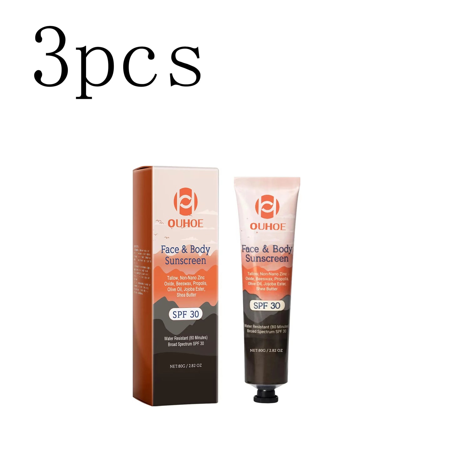 Facial Body Sunscreen UV Protection Waterproof Oil Control Sunblock Moisturizing Brightening Refresh Summer Anti Sunburn Spf30+ Peaceful Pleasures Health and Wellness 3boxed