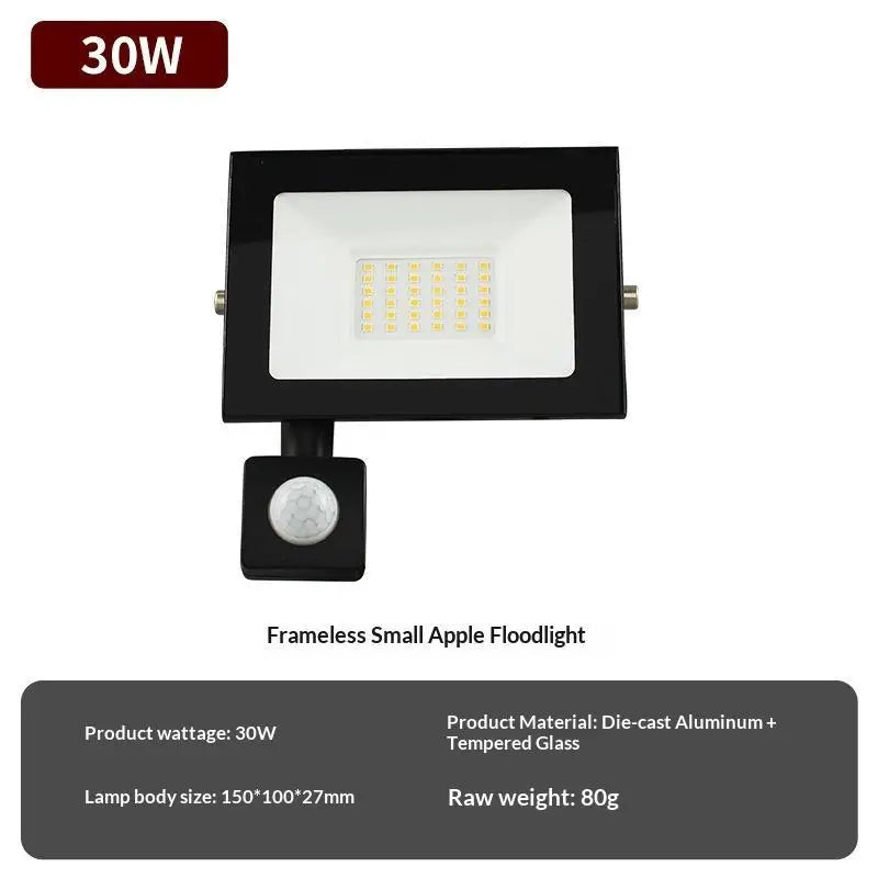 LED PIR Motion Sensor Floodlight 10W 20W 30W IP66 Outdoor Light