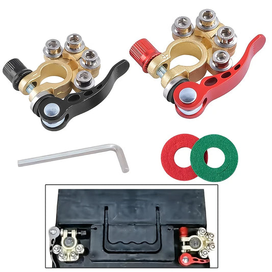 1 Pair 2 12V 24V Car Battery Terminals Quick Disconnect Wiring Peaceful Pleasures Health and Wellness 2pcs