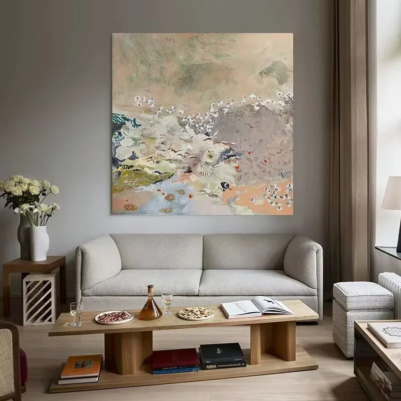 Morden Abstract Oil Painting Hand Painted Wall Art Poster For Home Decoration Hanging Picture For Living Room Bedroom Not Framed Peaceful Pleasures Health and Wellness