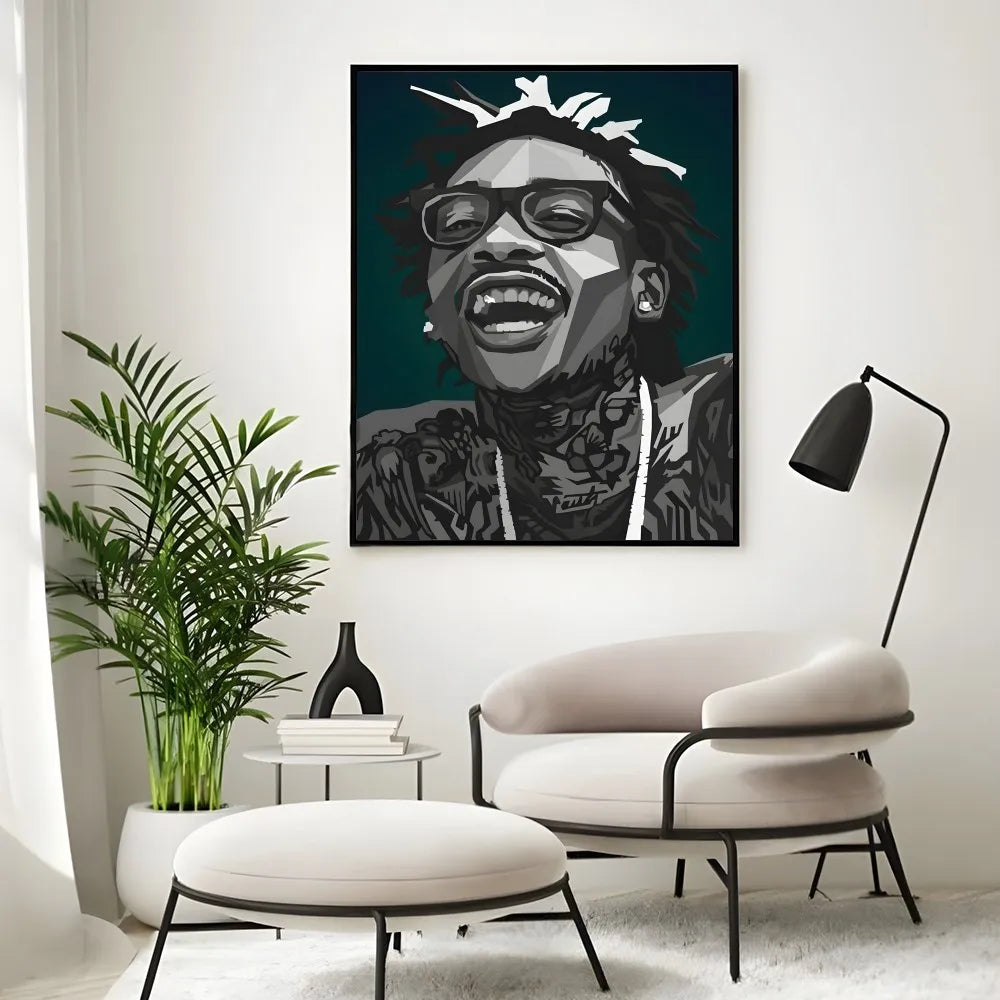 Art W-Wizs Khalifas Poster Wall Art Painting Study Nordic Home Decor Peaceful Pleasures Health and Wellness