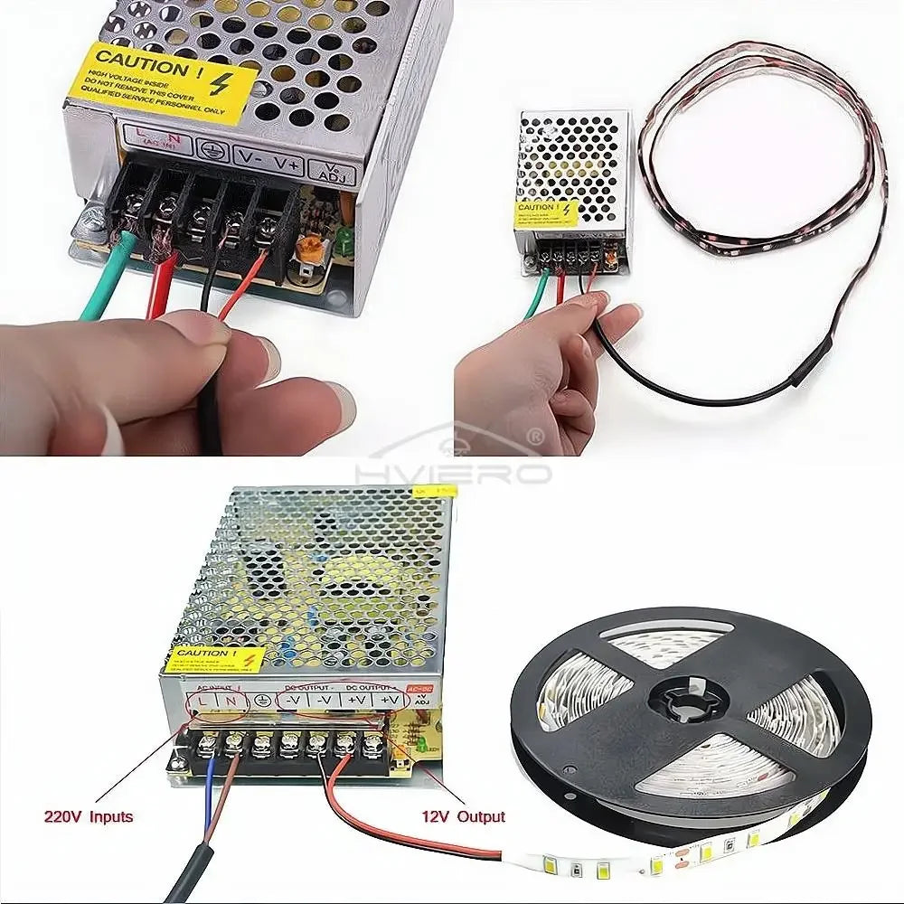 DC 12V Switching Power Supply Adapter for LED Strip Lights