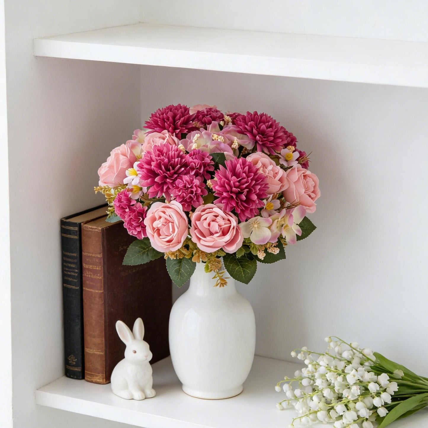 Silk Peony & Chrysanthemum Artificial Flowers – Wedding Décor