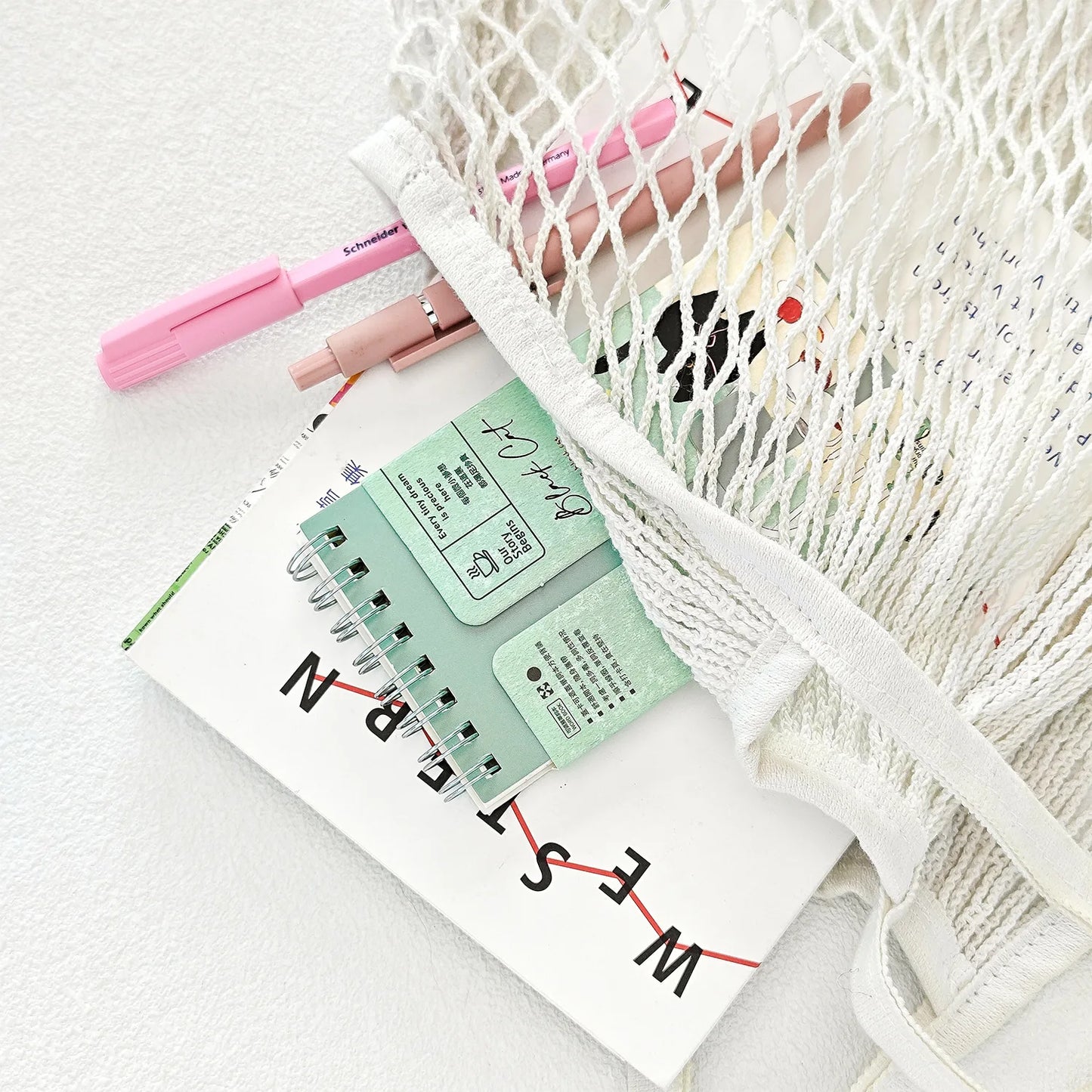 A7 Mini Pocket Notebook Cat Time Cover Word Book Portable Fresh Cute