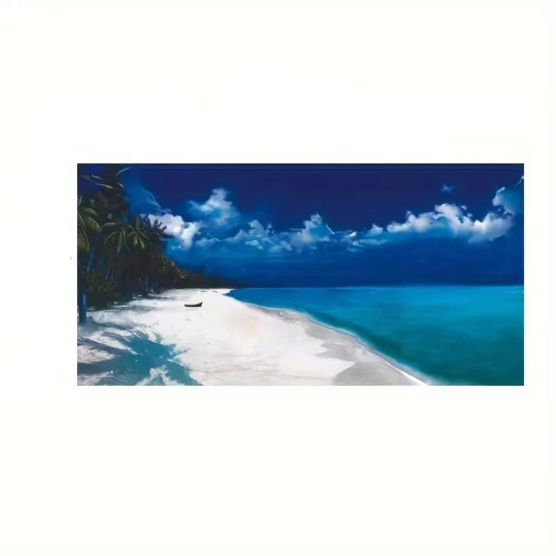 Beach Sunset Canvas Wall Art | Large Nordic Landscape Poster
