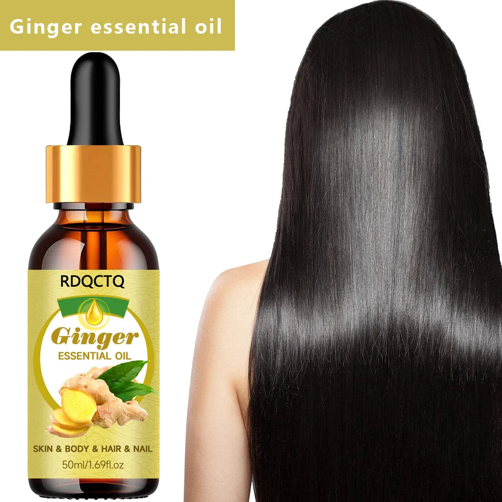RDQCTQ Ginger Essential Oil – Skin, Hair, Body & Nail Care