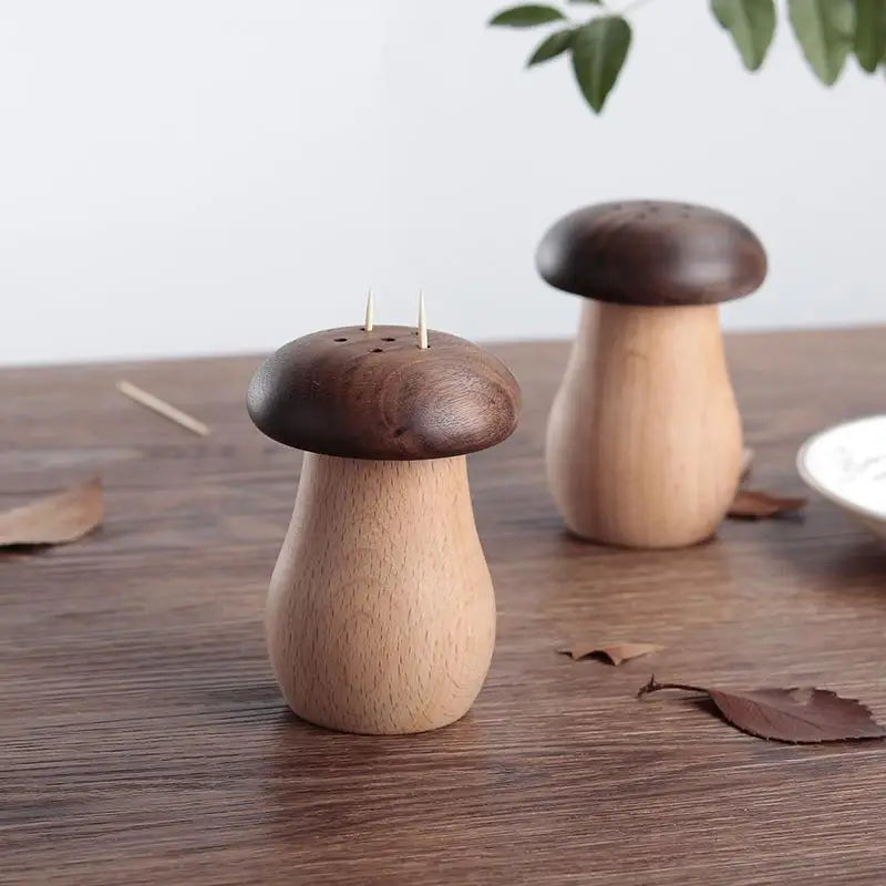 Retro Mushroom Toothpick Holder Home Decoration Exquisite Lovely