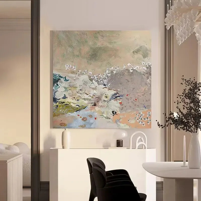 Morden Abstract Oil Painting Hand Painted Wall Art Poster For Home Decoration Hanging Picture For Living Room Bedroom Not Framed Peaceful Pleasures Health and Wellness