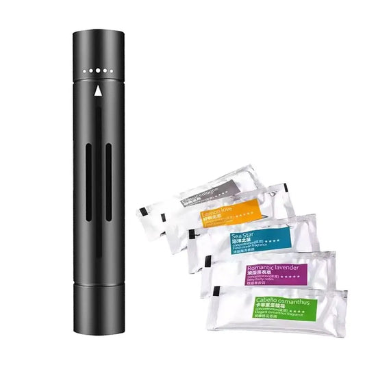 Car Air Vent Aroma Diffuser | Aluminum Alloy Mini Freshener Car Vent Air Freshener Peaceful Pleasures Health and Wellness A