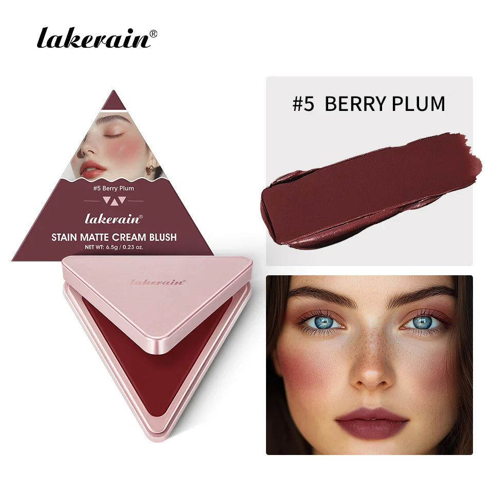 Lakerain 2-in-1 Cream & Powder Blush – High Pigment, Long-Lasting