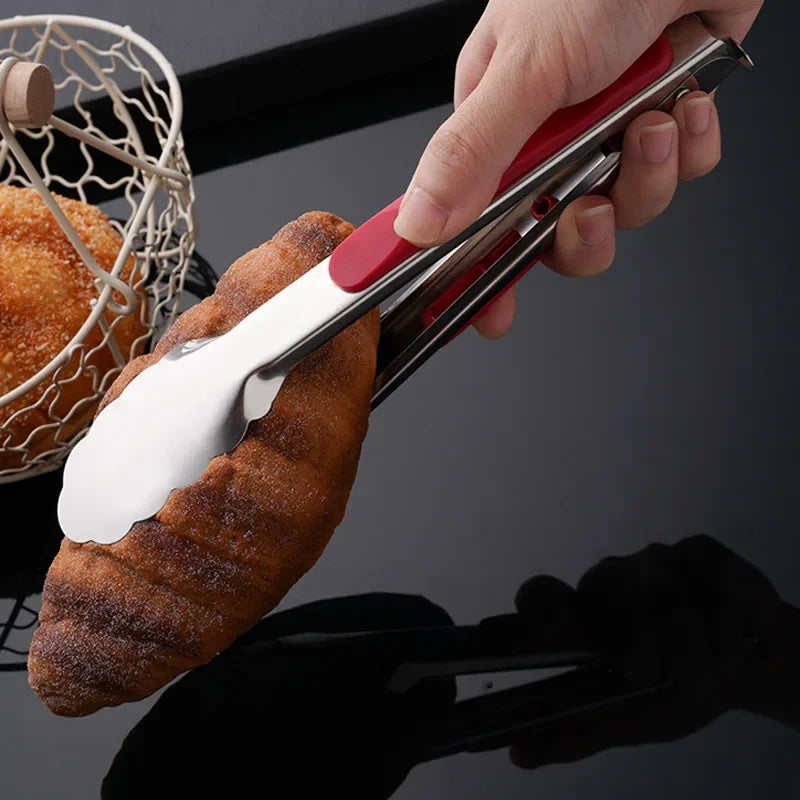 Stainless Steel Food Tongs – BBQ & Kitchen Cooking Clip