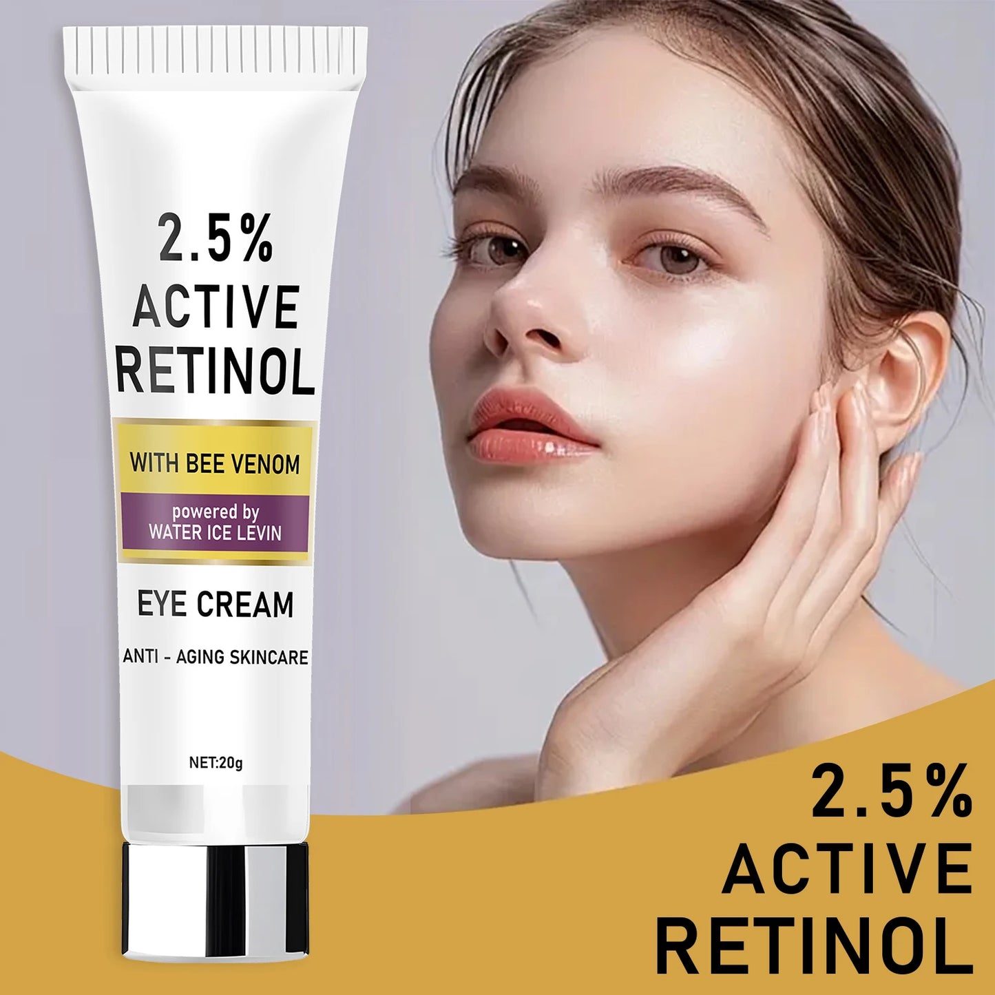 Retinol & Bee Venom Anti-Aging Eye Cream | Moisturizing 20g Anti-Aging Eye Cream Peaceful Pleasures Health and Wellness