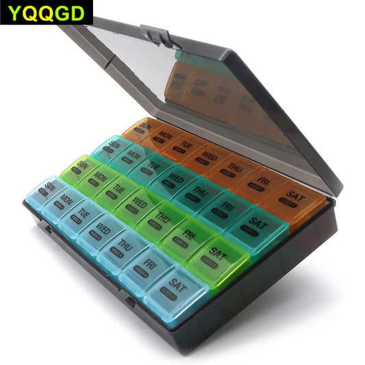 Monthly Pill Organizer 1 Time a Day,Extra Large 4 Weeks Pill Box Once a Day,28 Days Pill Container 1 Per Day,Weekly Vitamin Case Peaceful Pleasures Health and Wellness