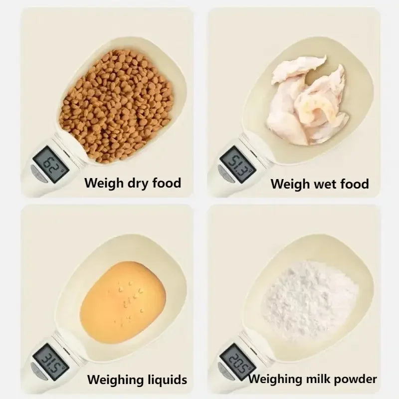 Digital Pet Food Scale LCD Measuring Spoon for Dogs & Cats