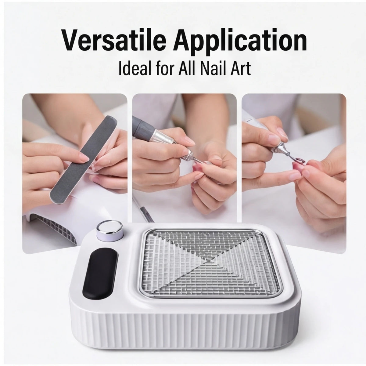 Reusable Filter Low Noise Nail Dust Vacuum – Professional Collector for Gel Art Polish, Salon Equipment Peaceful Pleasures Health and Wellness