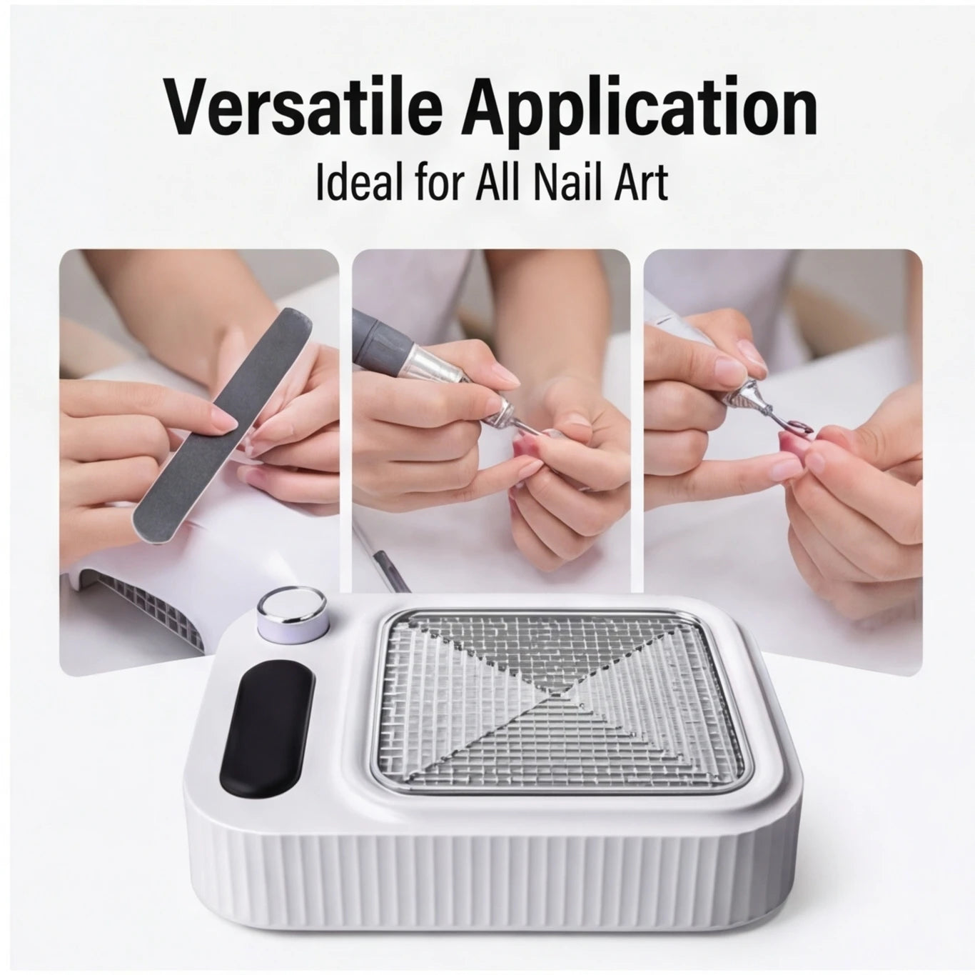 Reusable Filter Low Noise Nail Dust Vacuum – Professional Collector for Gel Art Polish, Salon Equipment Peaceful Pleasures Health and Wellness