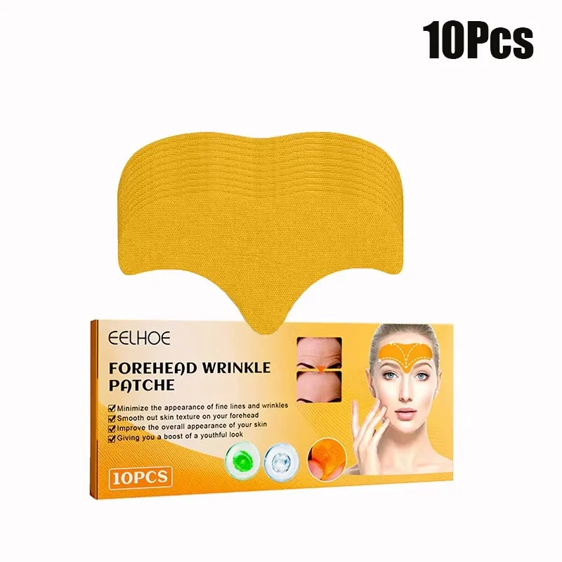 EELHOE 10-100pcs Forehead Wrinkle Patches Anti Wrinkles Facial Patches Natural Forehead Line Removal Gel Patch Face Skin Patch Peaceful Pleasures Health and Wellness 10PCS