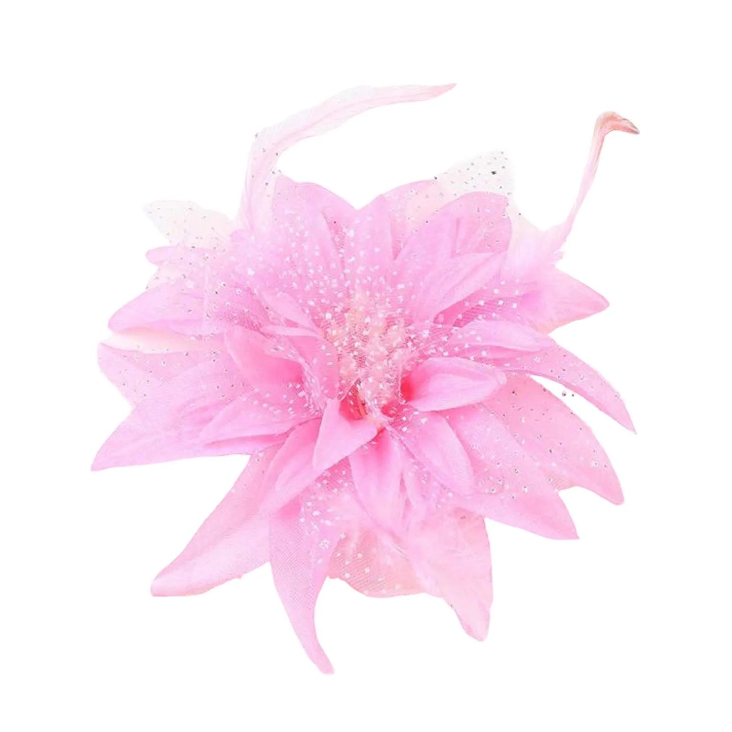 Party Performance Woman Flower Hair Clips Non Slip Branch Flower Hair Clip Barrettes for Thick Curly Hair Styling Decorative Peaceful Pleasures Health and Wellness Pink