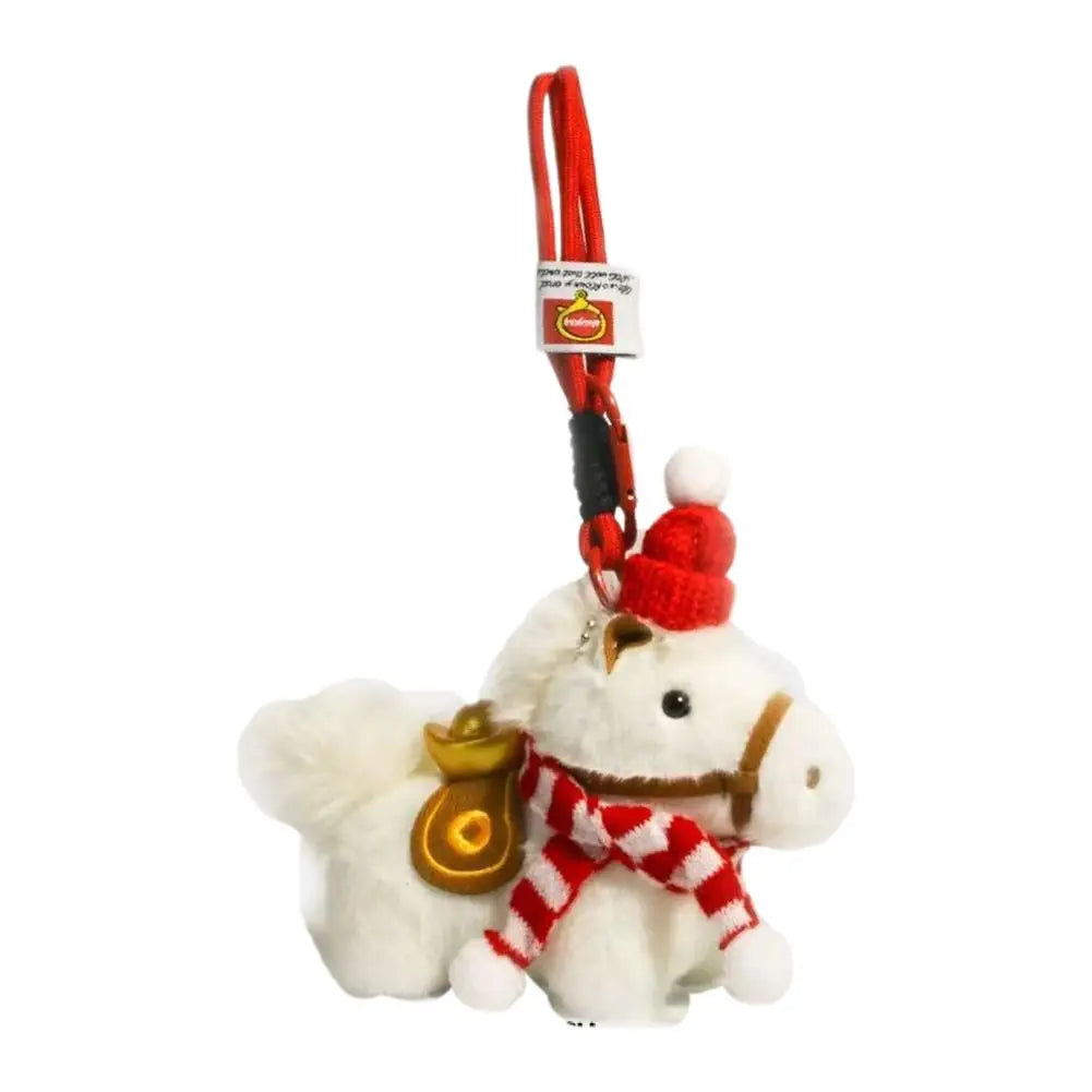 Plush Pony Keychain | Lucky Horse Charm Bag & Car Accessory