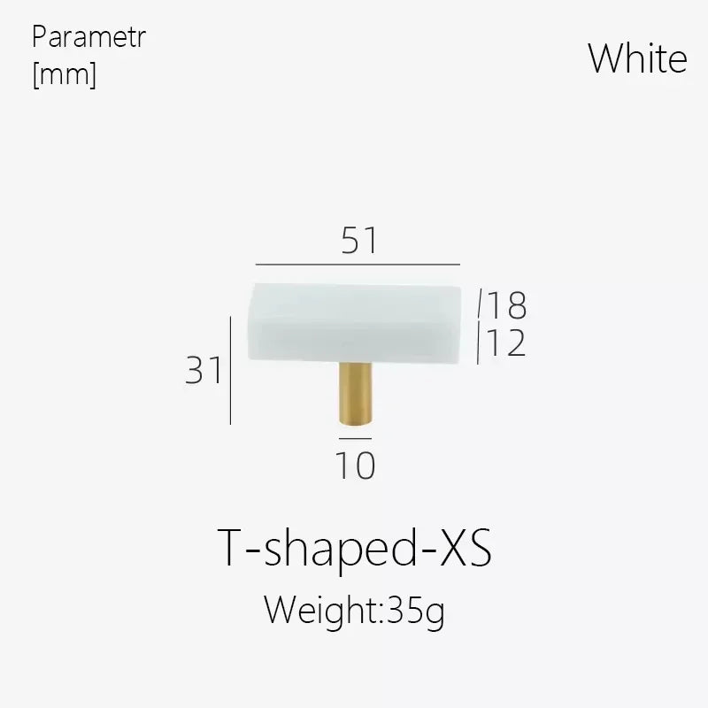 Marble Brass Cabinet Knobs & Round Drawer Pulls – Modern Style